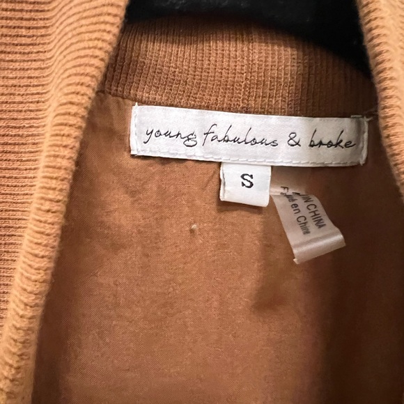 Young Fabulous and Broke Oversized Cropped Jacket - Picture 8 of 9